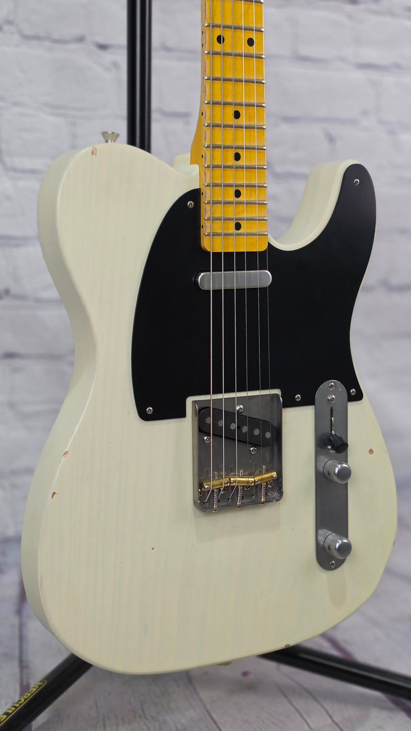 Nash Guitars T52 6 String Electric Guitar Mary Kaye White Light Aging