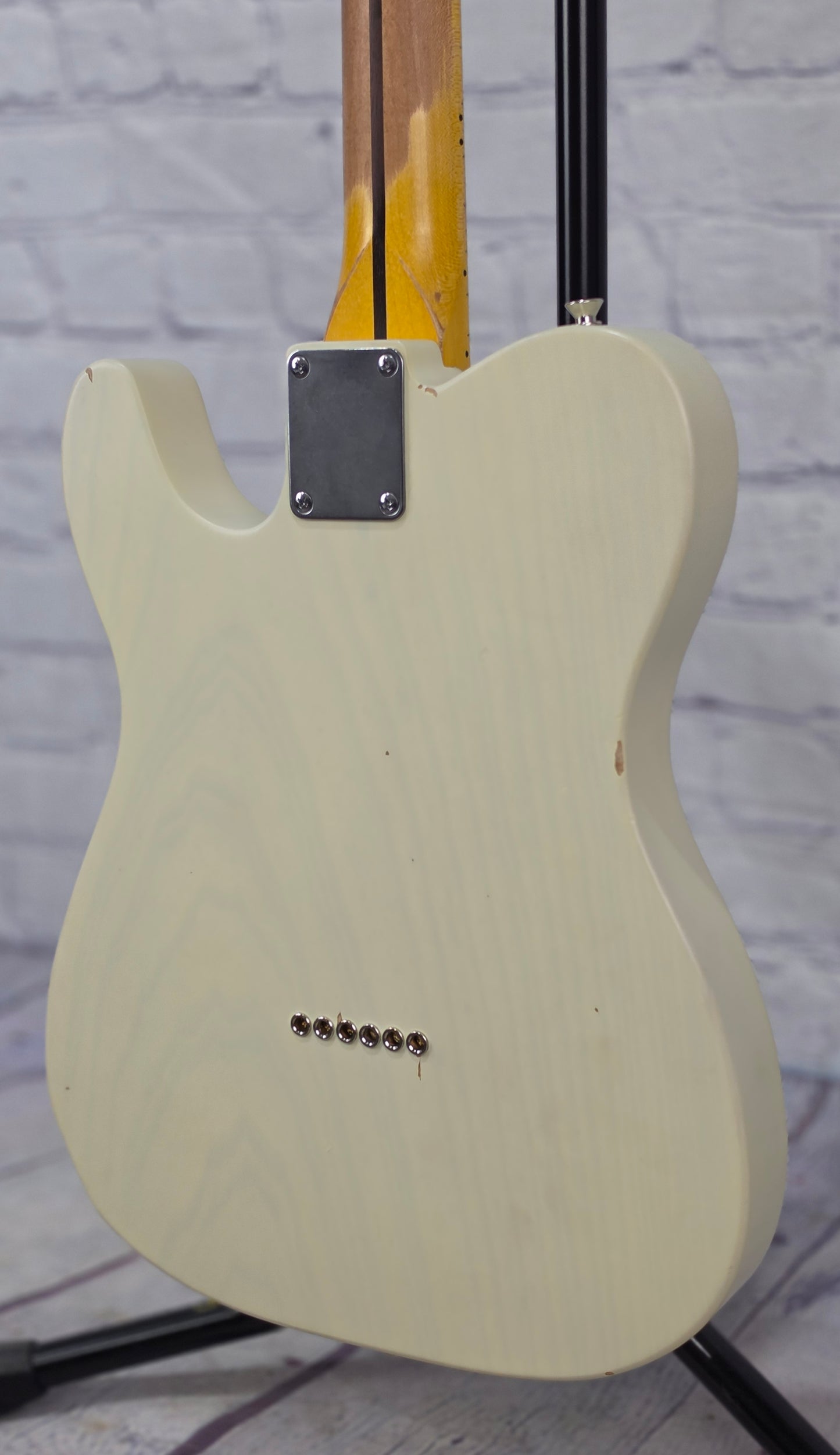 Nash Guitars T52 6 String Electric Guitar Mary Kaye White Light Aging