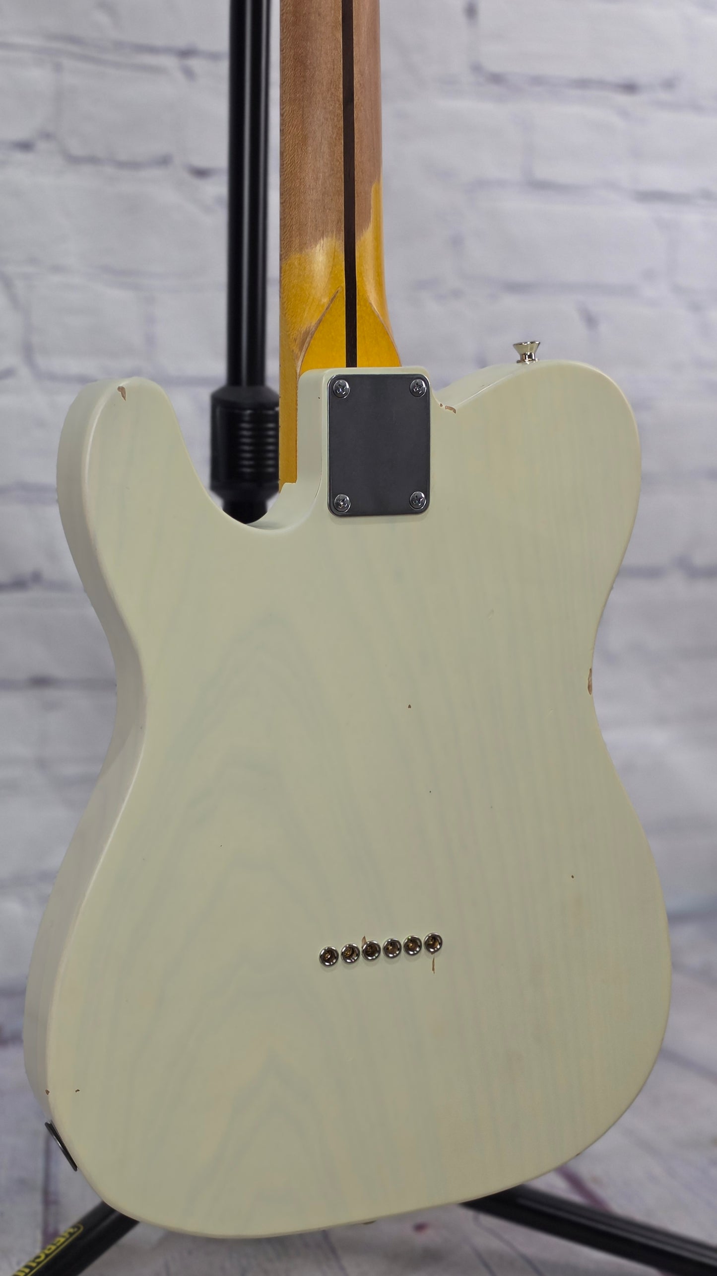 Nash Guitars T52 6 String Electric Guitar Mary Kaye White Light Aging