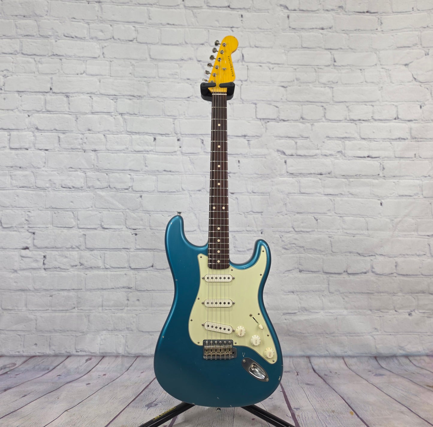 Nash Guitars S63 6 String Electric Guitar Ocean Turquoise Metallic Light Aging