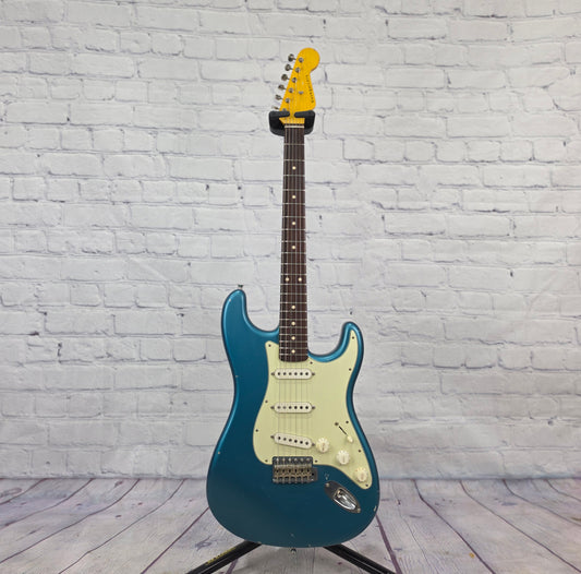 Nash Guitars S63 6 String Electric Guitar Ocean Turquoise Metallic Light Aging