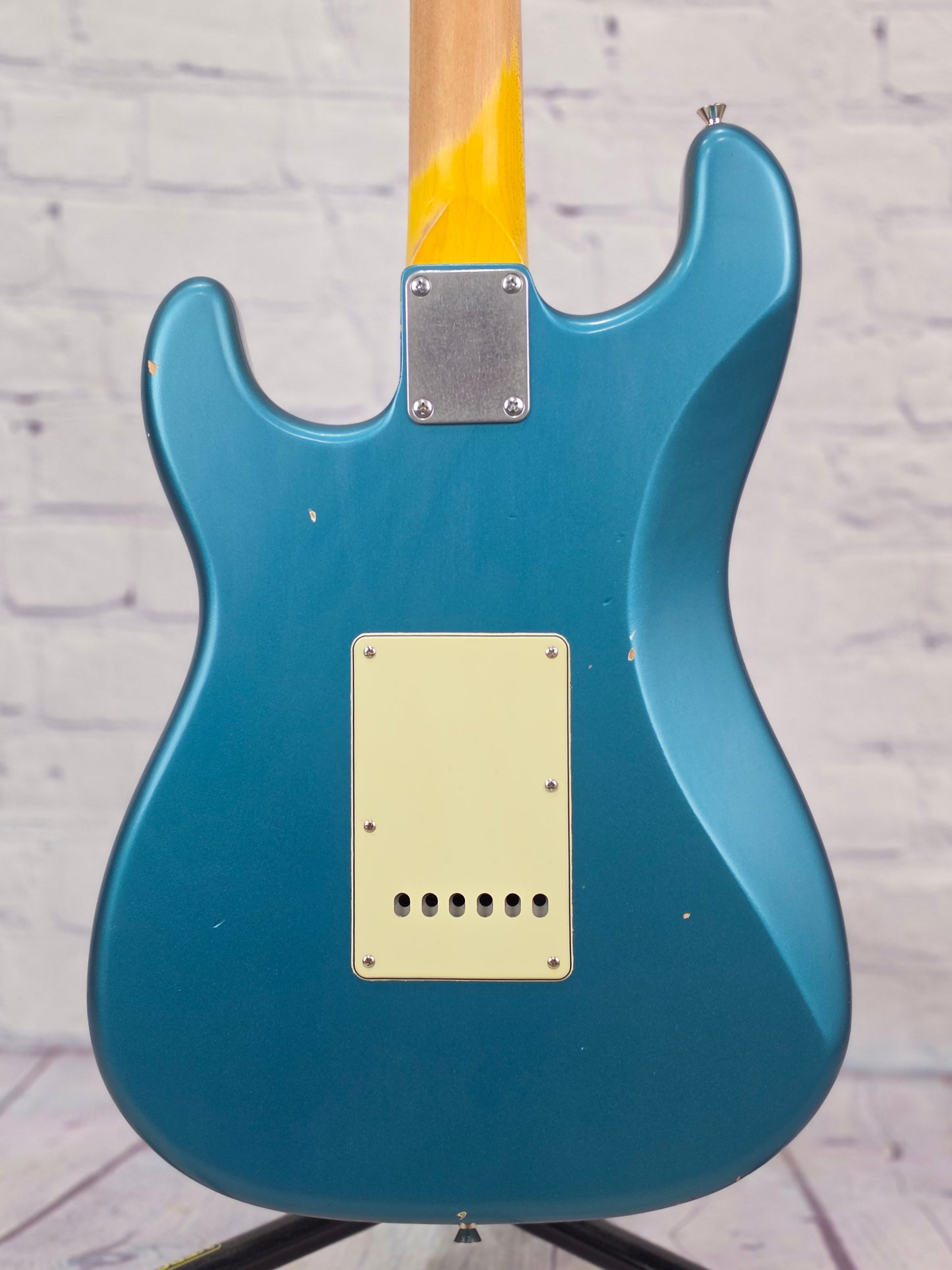 Nash Guitars S63 6 String Electric Guitar Ocean Turquoise Metallic Light Aging