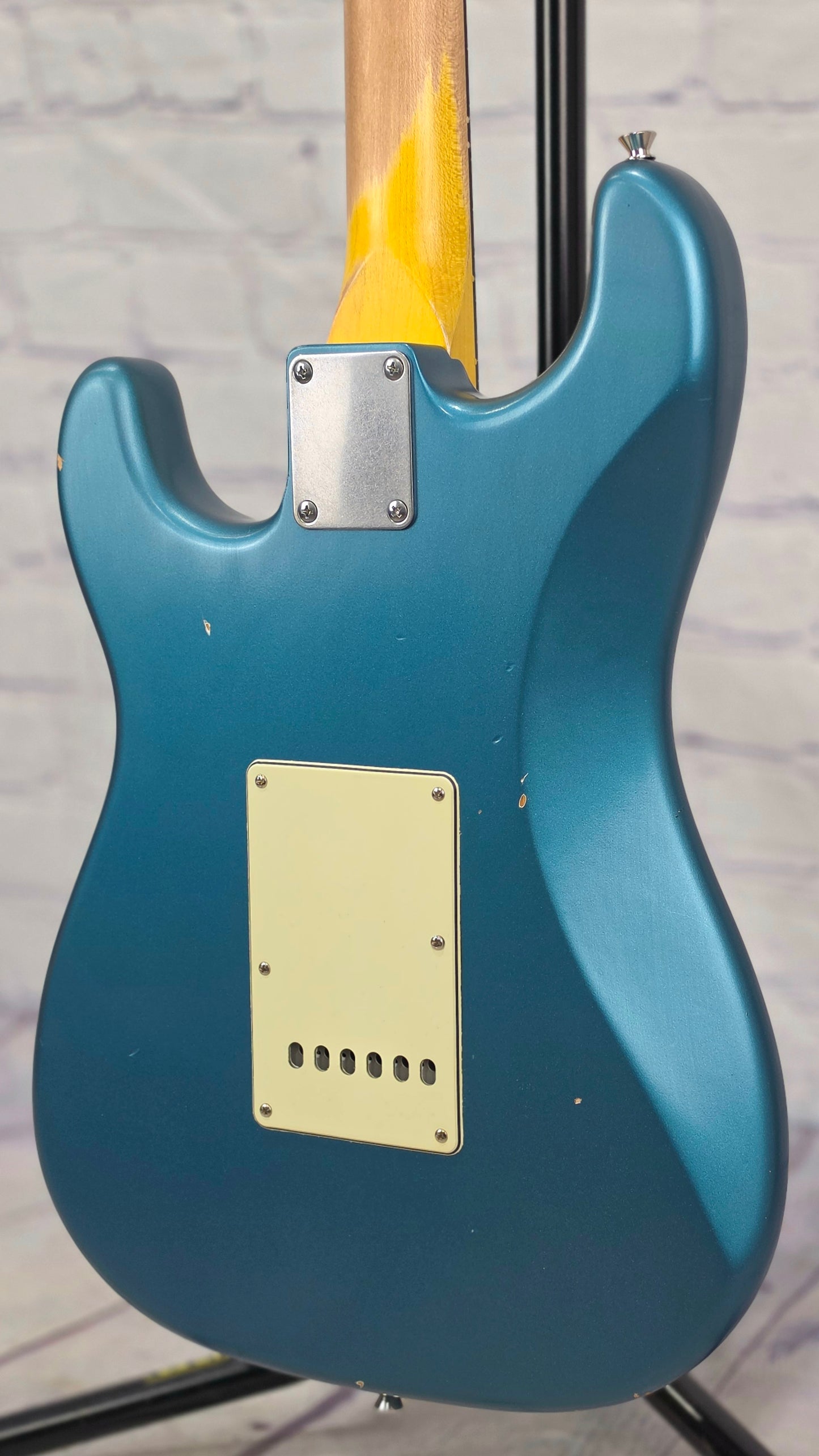 Nash Guitars S63 6 String Electric Guitar Ocean Turquoise Metallic Light Aging