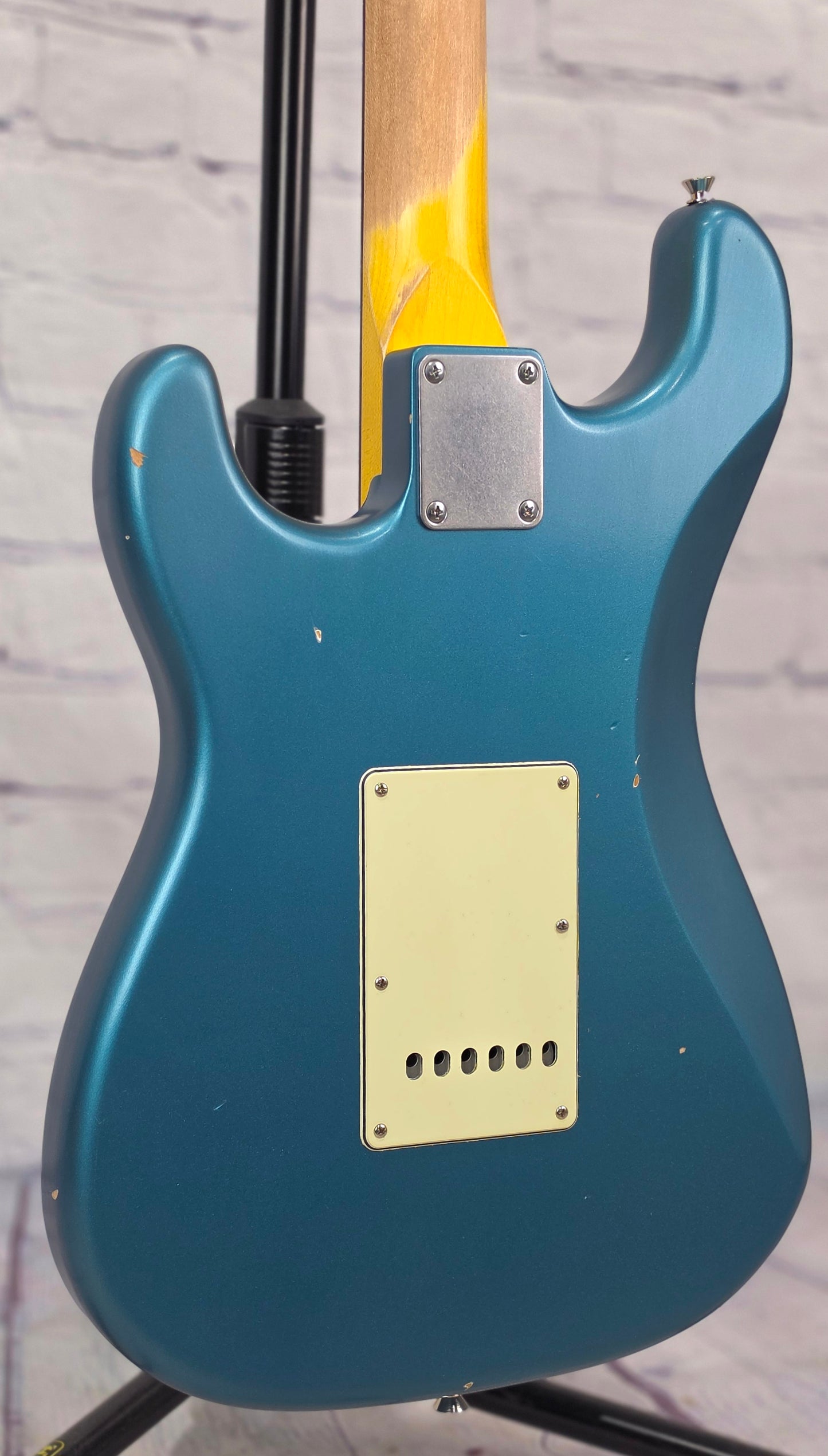 Nash Guitars S63 6 String Electric Guitar Ocean Turquoise Metallic Light Aging