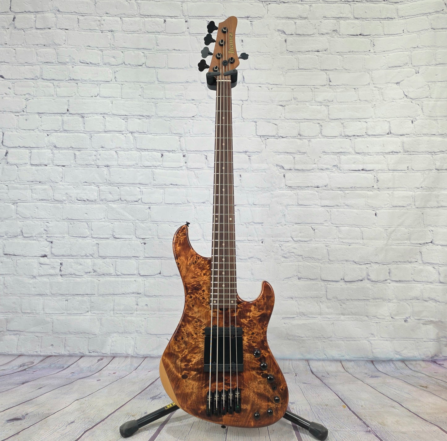 USED Ibanez Mode MDM1605 NML 5 String Bass Natural Mocha Low Gloss