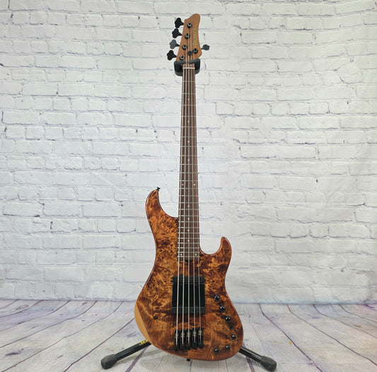 USED Ibanez Mode MDM1605 NML 5 String Bass Natural Mocha Low Gloss