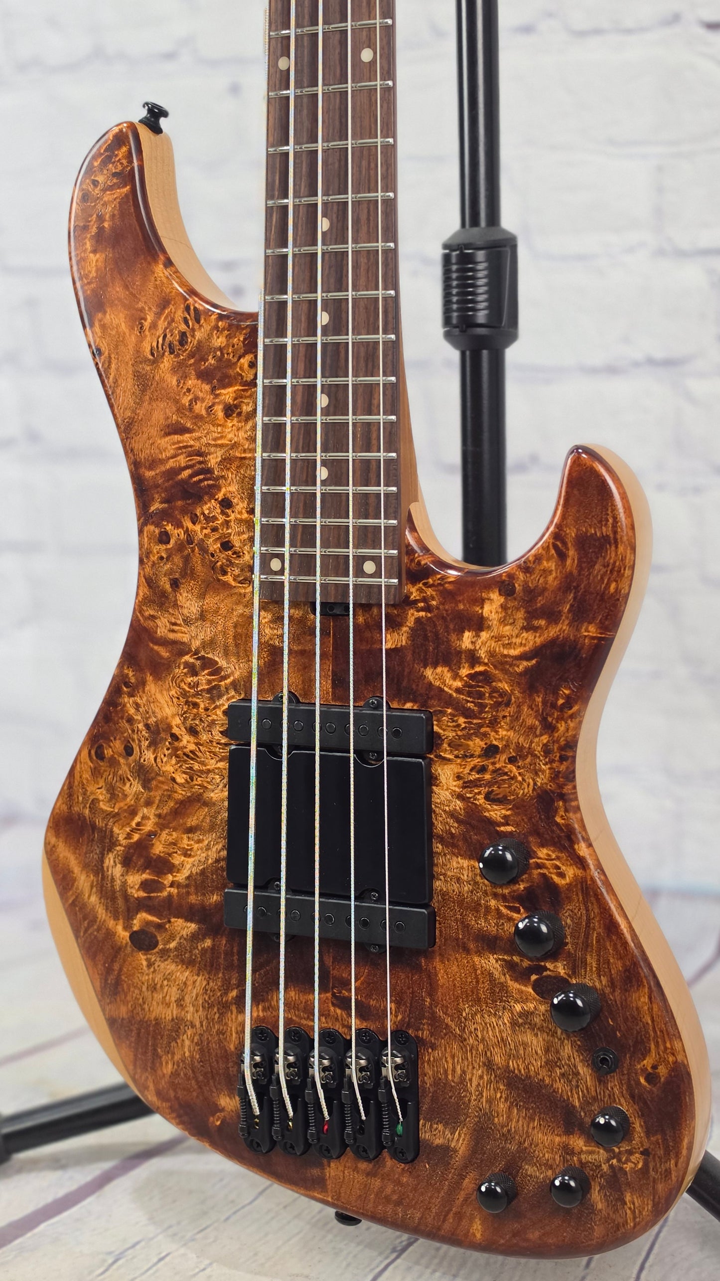USED Ibanez Mode MDM1605 NML 5 String Bass Natural Mocha Low Gloss