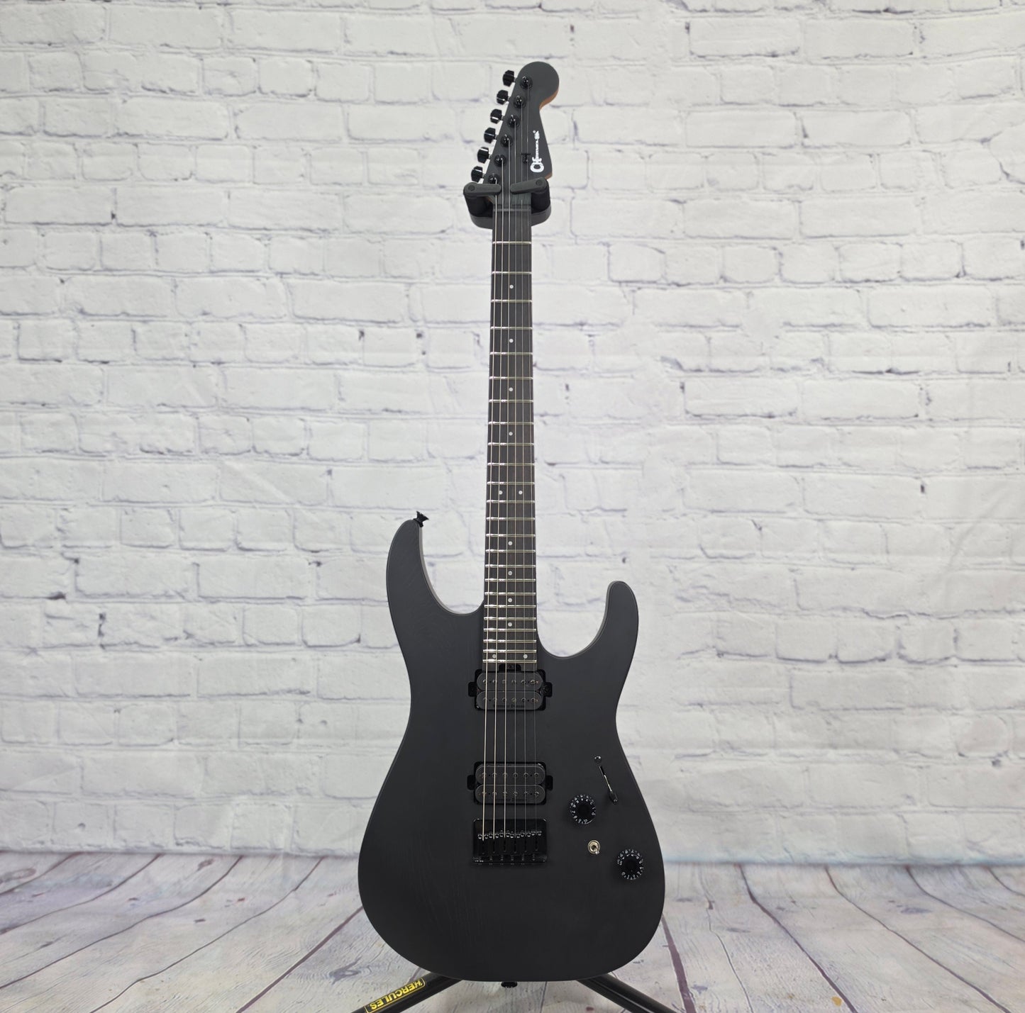 Charvel Pro-Mod Plus Dinky DK24 HH HT EB 6 String Electric Guitar Black Ash