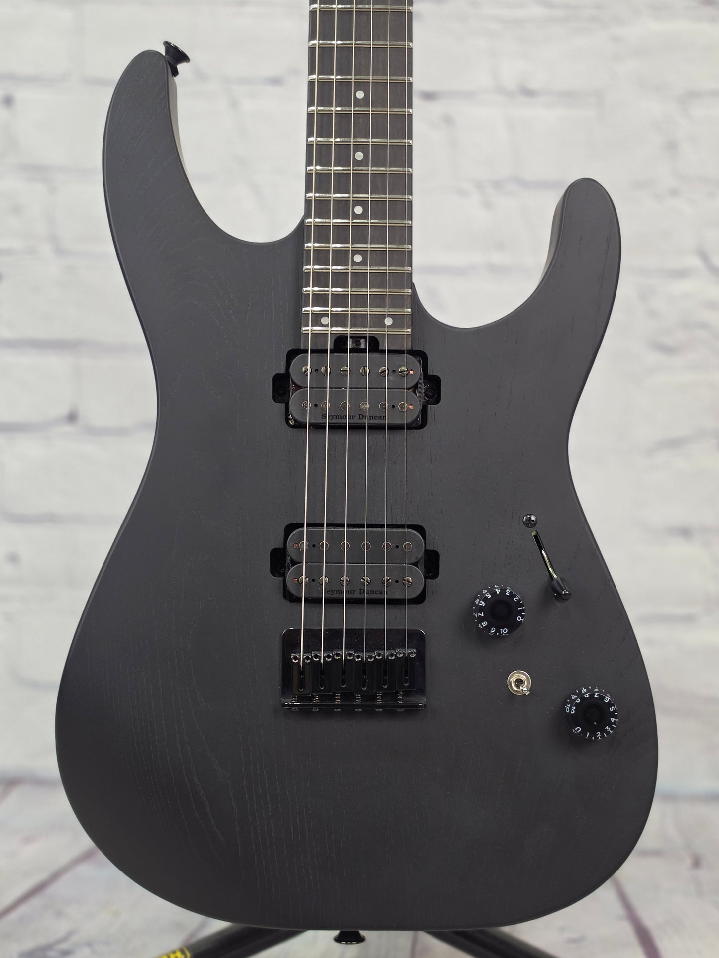 Charvel Pro-Mod Plus Dinky DK24 HH HT EB 6 String Electric Guitar Black Ash
