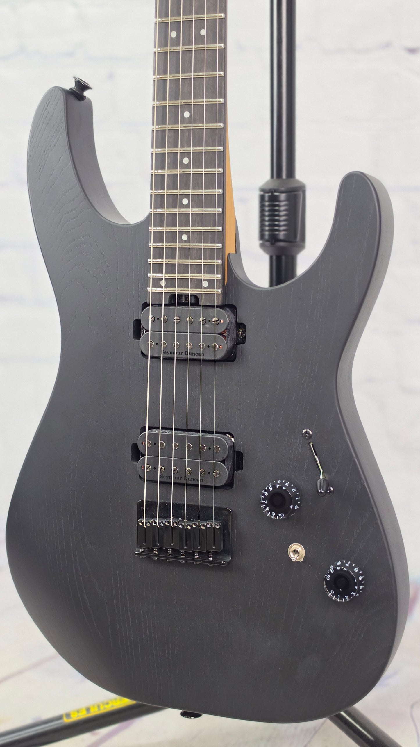 Charvel Pro-Mod Plus Dinky DK24 HH HT EB 6 String Electric Guitar Black Ash