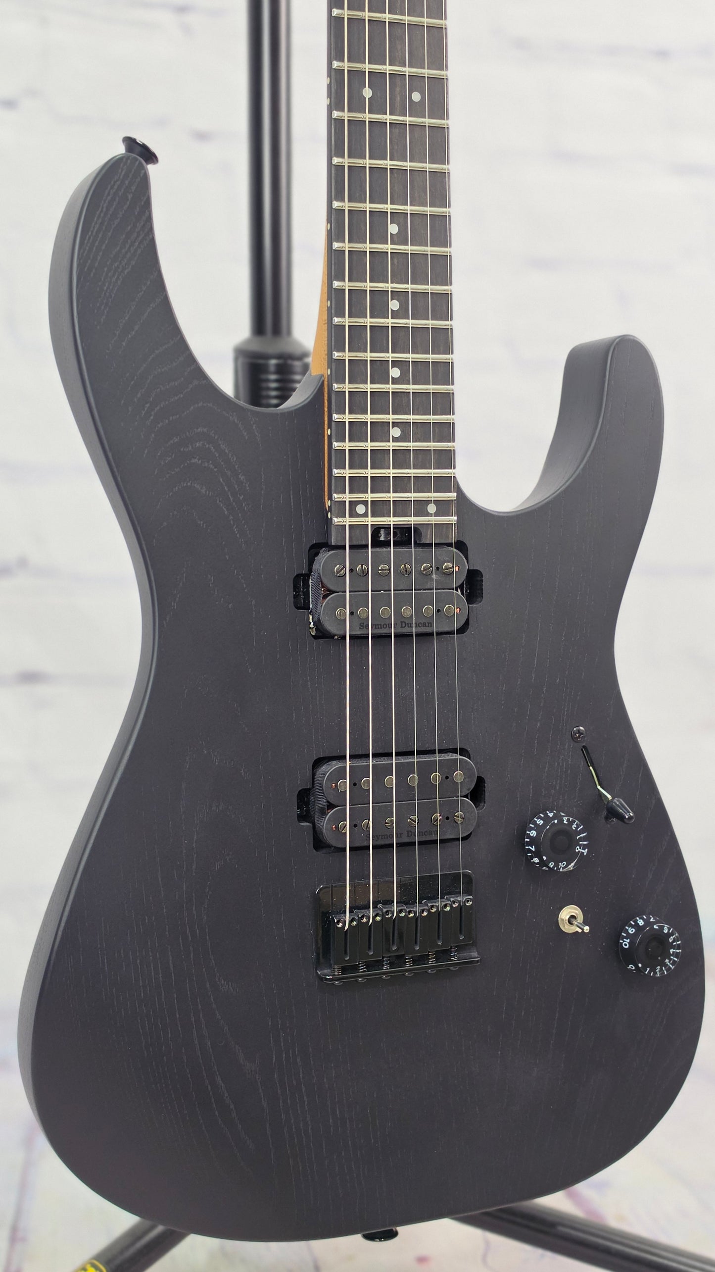 Charvel Pro-Mod Plus Dinky DK24 HH HT EB 6 String Electric Guitar Black Ash