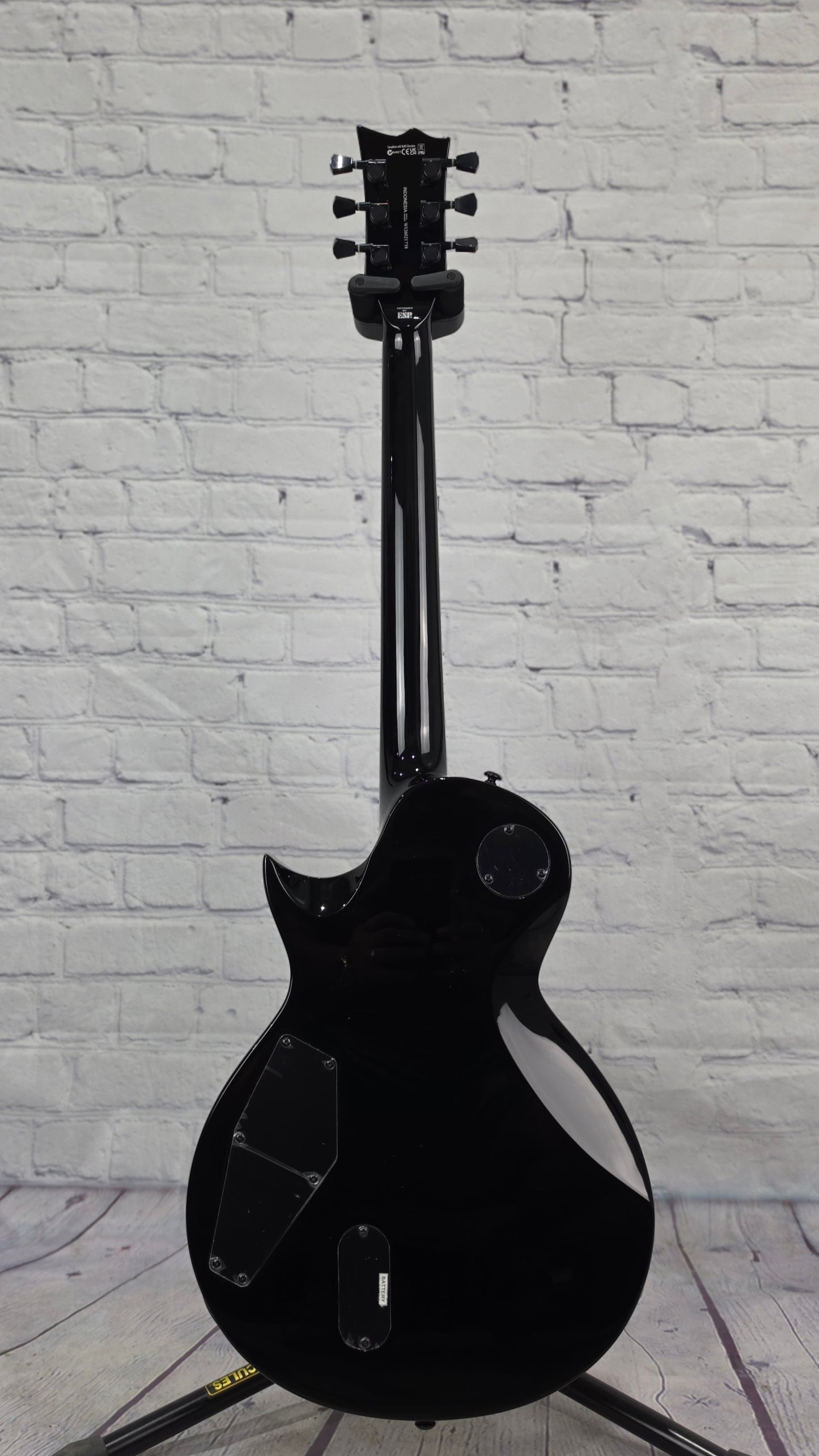 ESP LTD EC-400QM 6 String Electric Guitar See-Thru Black Sunburst