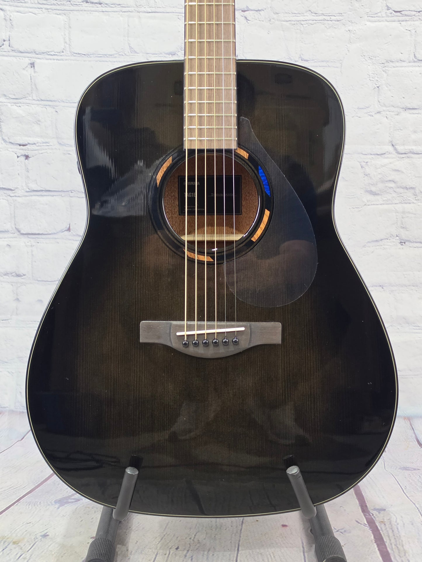 Yamaha TransAcoustic TAG1E 6 String Acoustic Guitar (Gen 2) Translucent Black