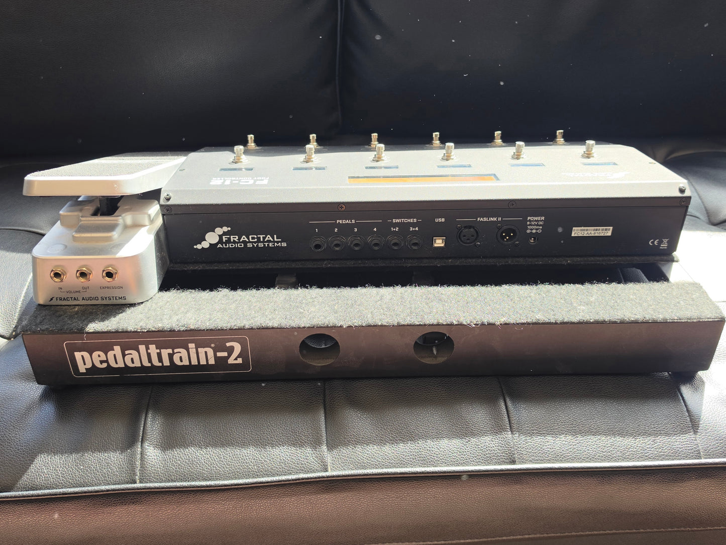 USED Fractal Axe FX III MkI Amp Modeling Processor Bundle + FC12 + EV-1 + Pedaltrain 2