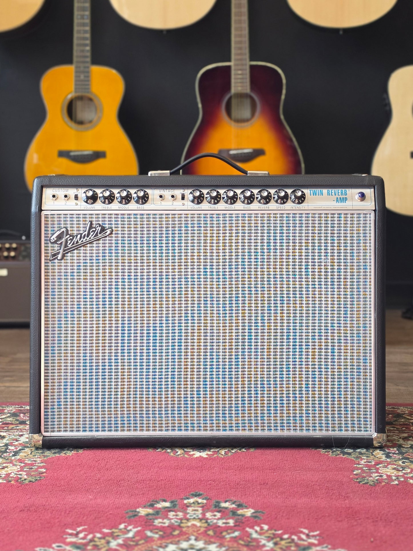 USED Fender '68 Custom Twin Reverb (2018) 2x12 100w Tube Amp Combo Amplifier Black Tolex