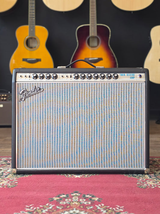 USED Fender '68 Custom Twin Reverb (2018) 2x12 100w Tube Amp Combo Amplifier Black Tolex