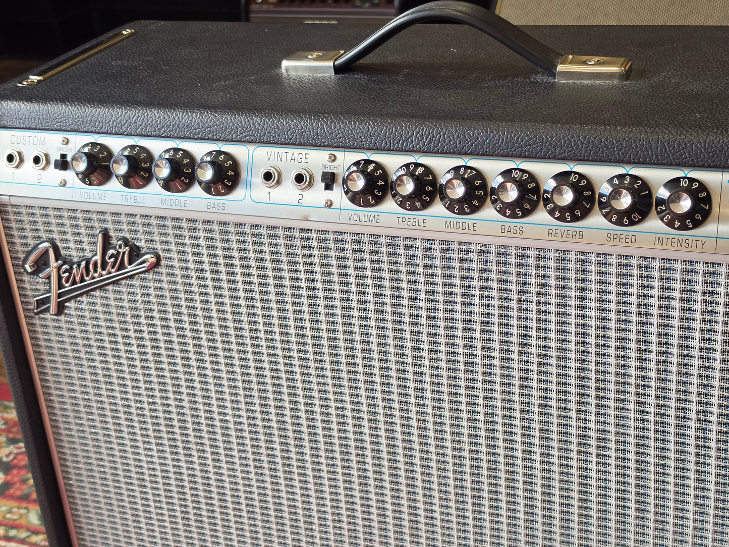 USED Fender '68 Custom Twin Reverb (2018) 2x12 100w Tube Amp Combo Amplifier Black Tolex