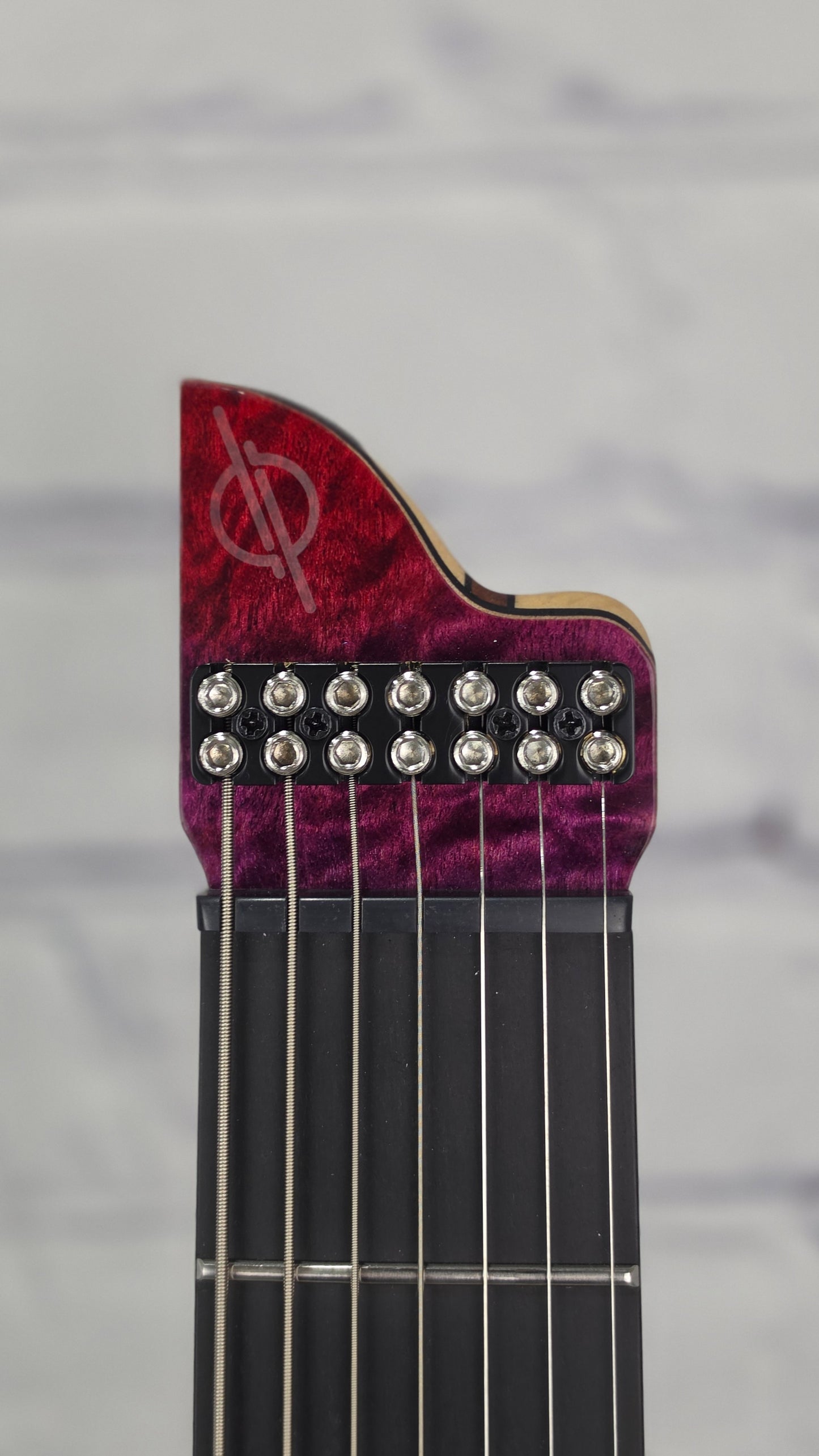 Infinia Guitars Neptune Headless 26.5" 7 String Electric Guitar Ionized Neon