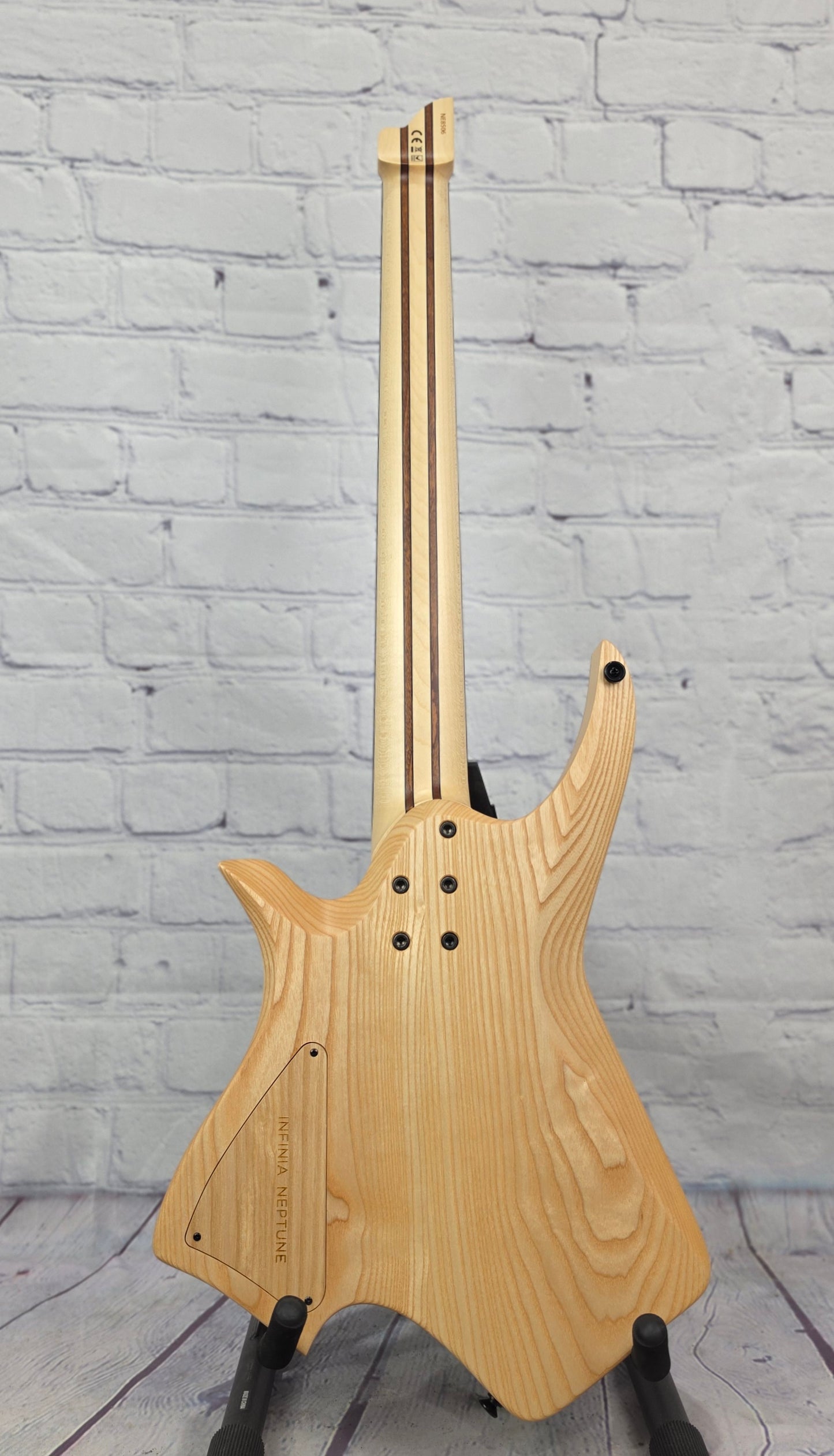 Infinia Guitars Neptune Headless 26.5" 7 String Electric Guitar Ionized Neon