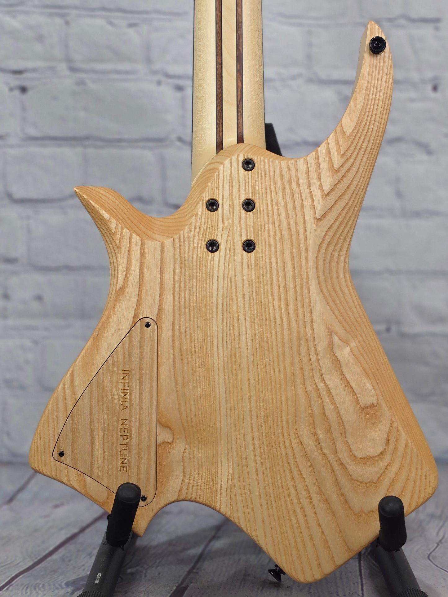 Infinia Guitars Neptune Headless 26.5" 7 String Electric Guitar Ionized Neon