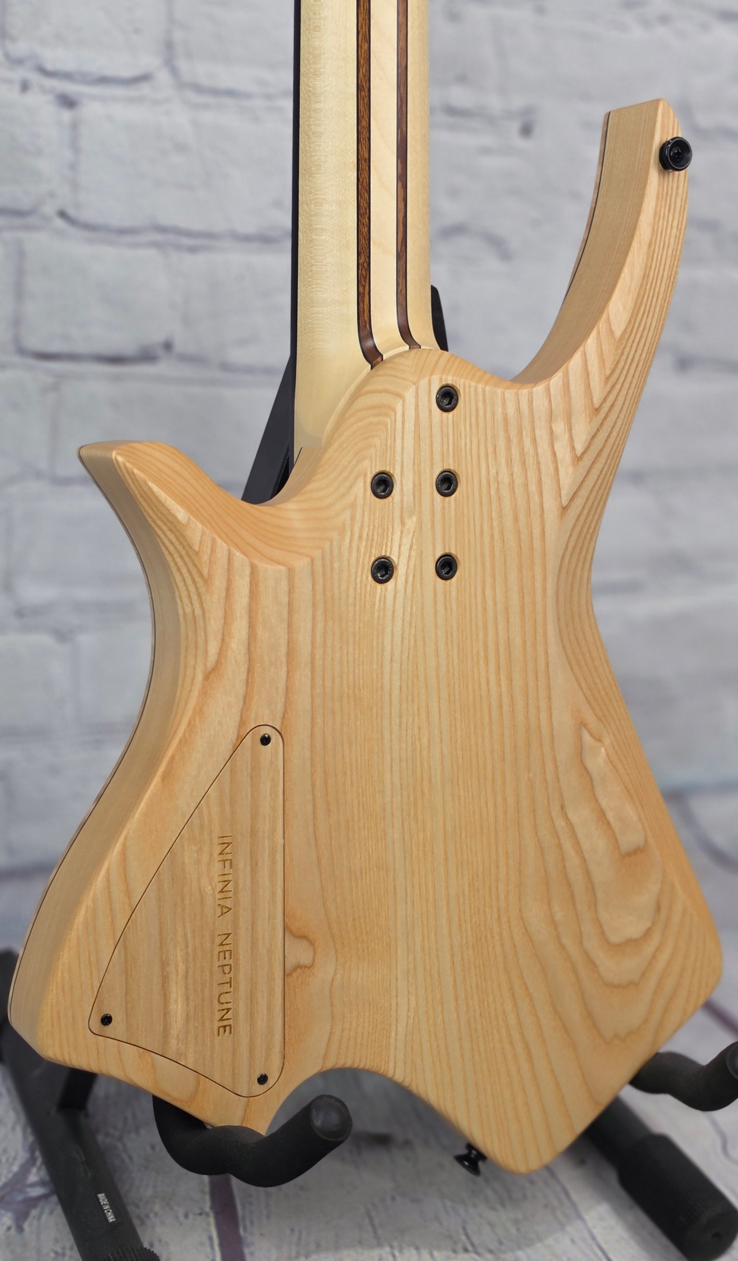 Infinia Guitars Neptune Headless 26.5" 7 String Electric Guitar Ionized Neon