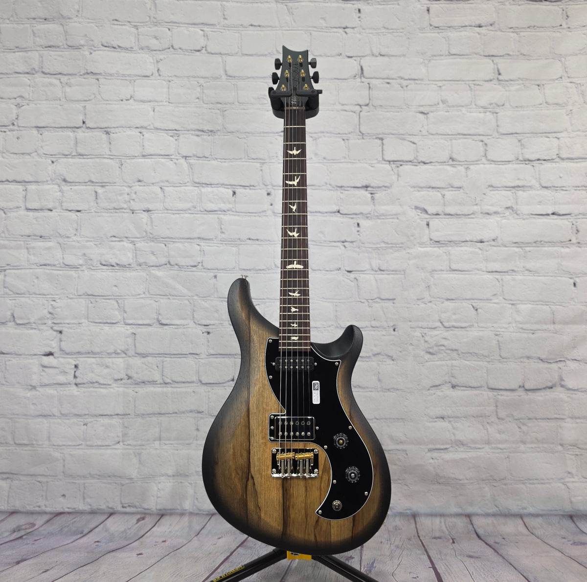 Paul Reed Smith PRS Guitars S2 Vela Satin 6 String Electric Guitar Limited Edition Black Limba Smokeburst