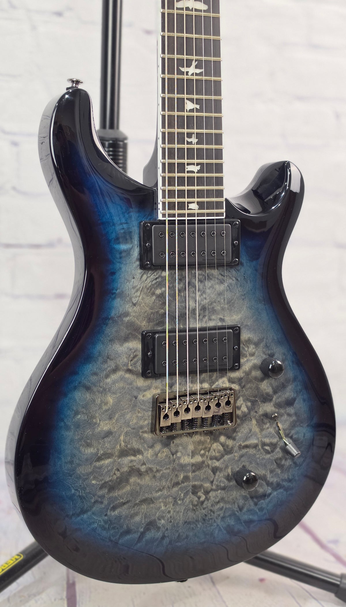 Paul Reed Smith PRS SE Mark Holcomb SVN 7 String Electric Guitar Holcomb Blue Burst