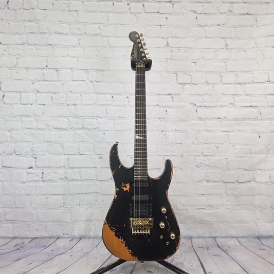 Jackson Guitars Pro Series Signature Phil Collen PC-1 6 String Electric Guitar Worn Black