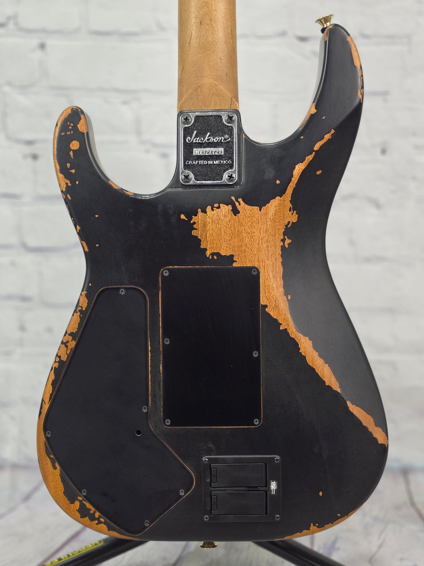 Jackson Guitars Pro Series Signature Phil Collen PC-1 6 String Electric Guitar Worn Black