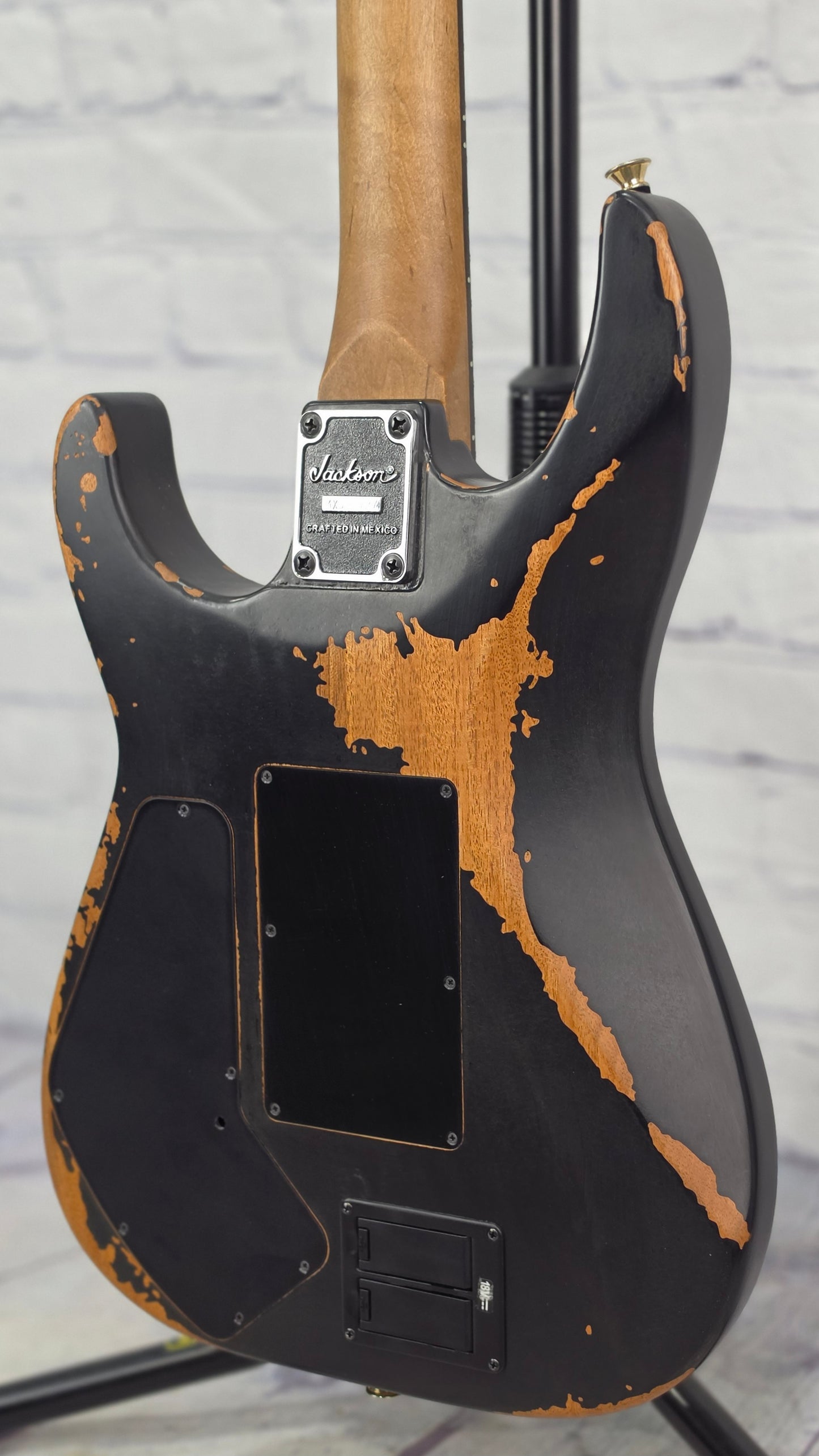 Jackson Guitars Pro Series Signature Phil Collen PC-1 6 String Electric Guitar Worn Black