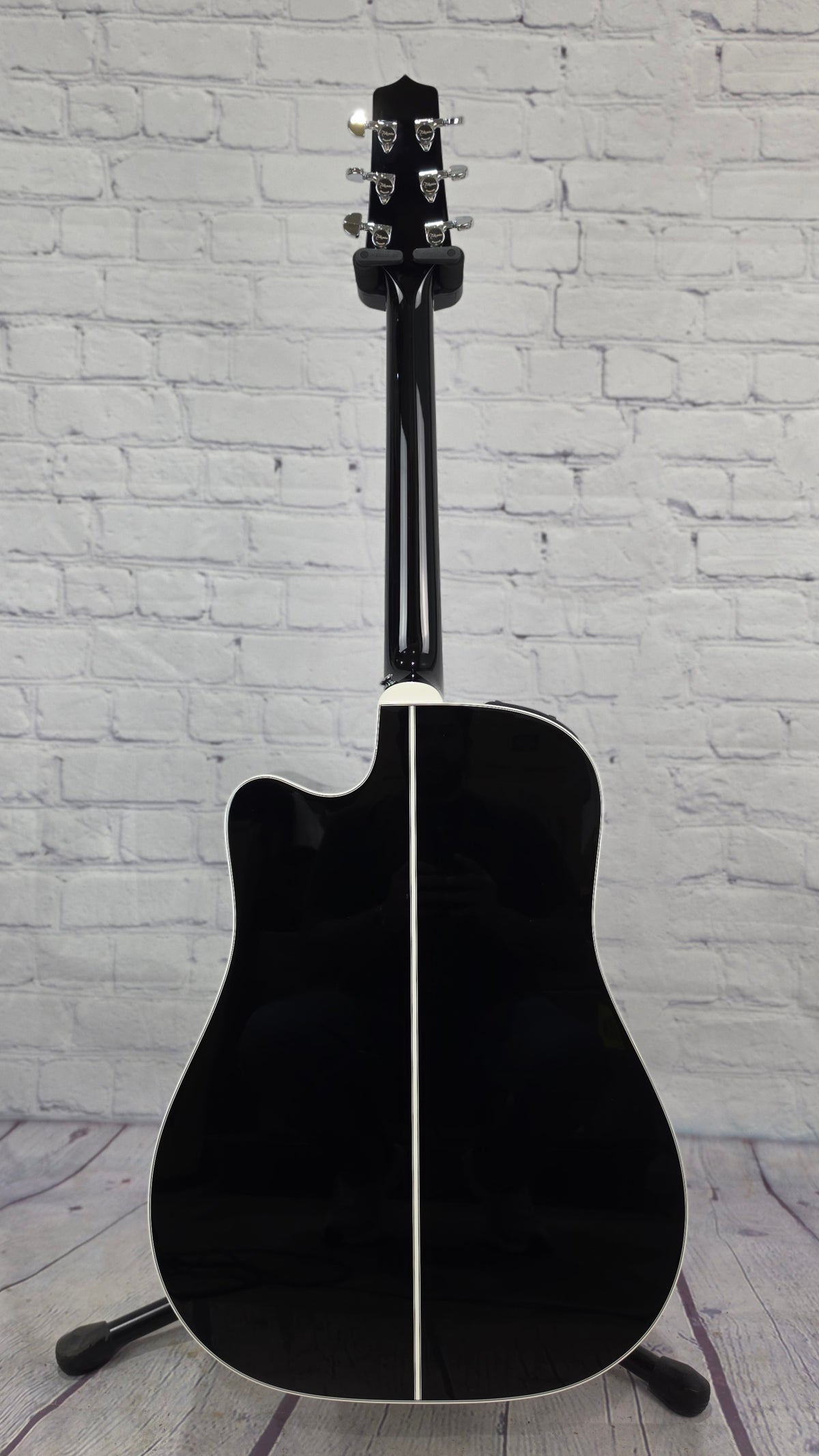 Takamine EF341SC 6 String Dreadnaught Acoustic Guitar Gloss Black