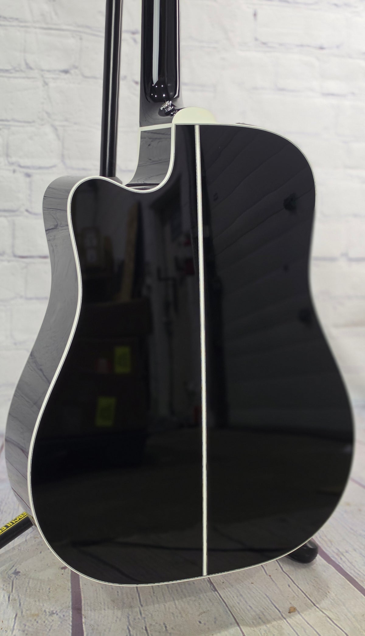 Takamine EF341SC 6 String Dreadnaught Acoustic Guitar Gloss Black