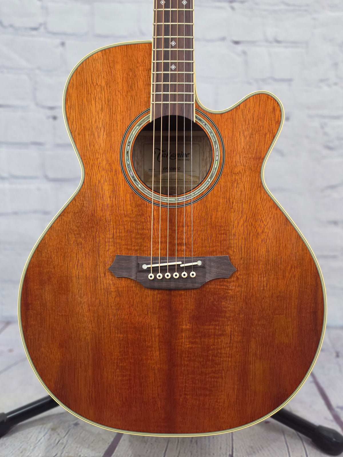 Takamine EF508KC NEX 6 String Acoustic Guitar Koa Natural