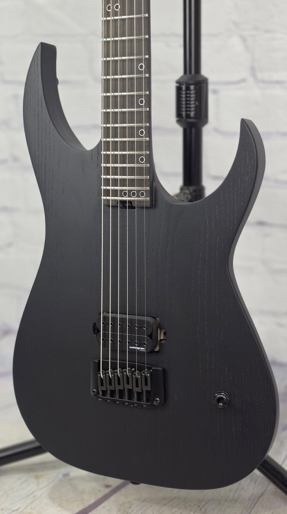 Schecter Guitars KM-6 Mk III EX Extended Keith Merrow Electric Guitar 28" Baritone Satin Black Open Pore