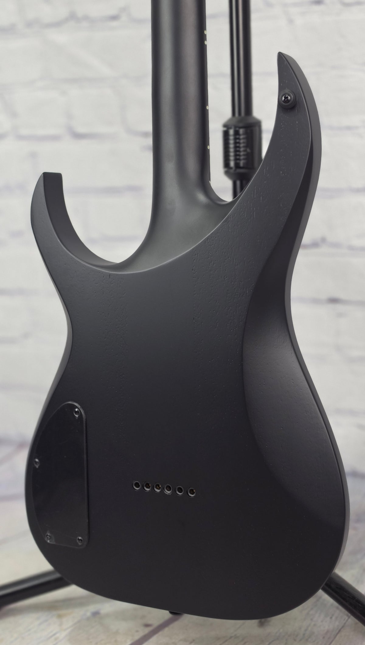 Schecter Guitars KM-6 Mk III EX Extended Keith Merrow Electric Guitar 28" Baritone Satin Black Open Pore