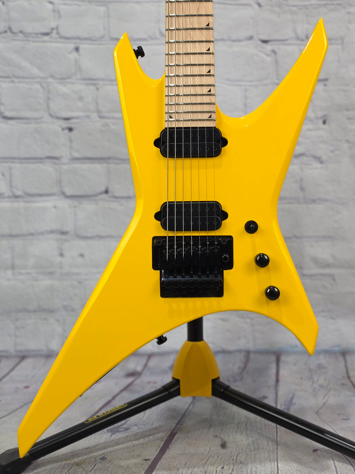 Jackson Guitars Pro Series Signature Dave Davidson Warrior WR7 MAH MPL 7 String Electric Guitar Racing Yellow