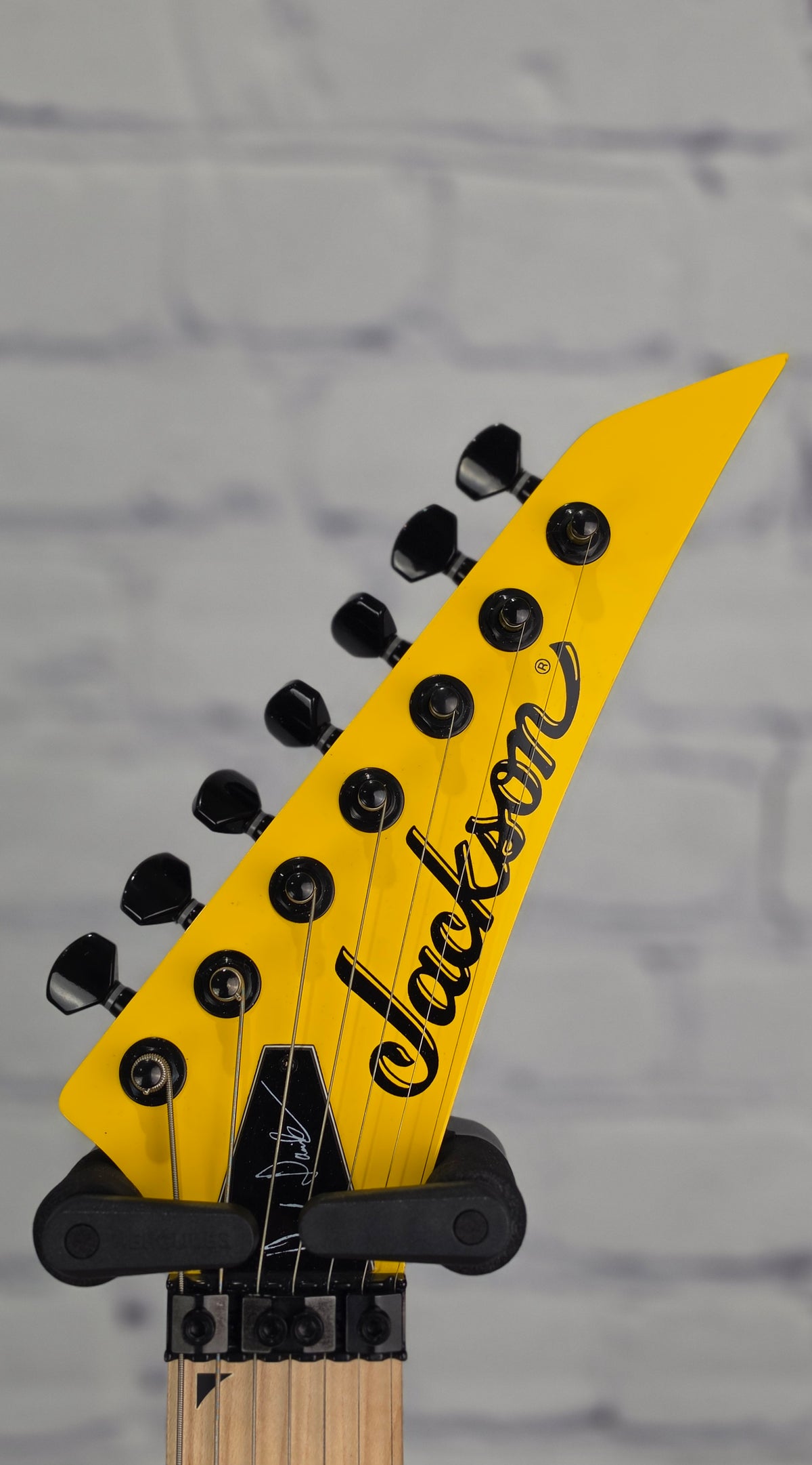Jackson Guitars Pro Series Signature Dave Davidson Warrior WR7 MAH MPL 7 String Electric Guitar Racing Yellow