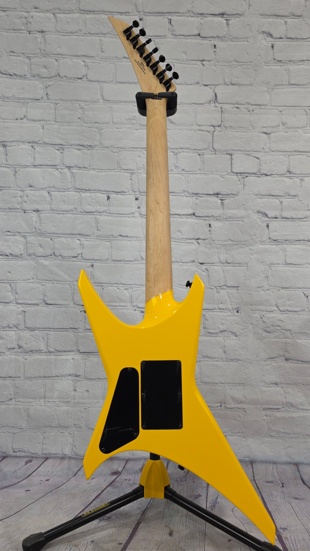 Jackson Guitars Pro Series Signature Dave Davidson Warrior WR7 MAH MPL 7 String Electric Guitar Racing Yellow