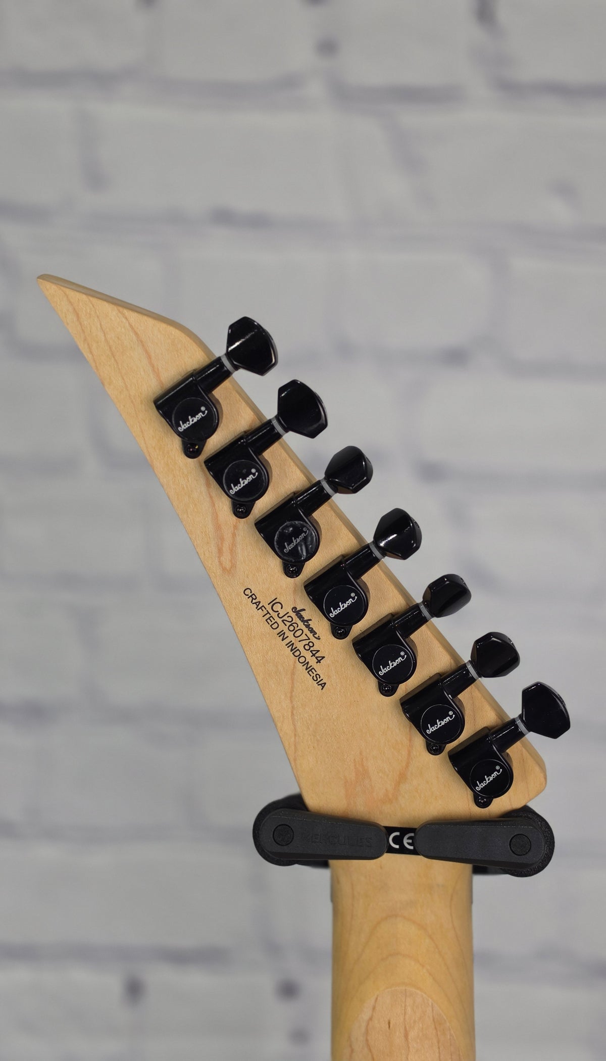 Jackson Guitars Pro Series Signature Dave Davidson Warrior WR7 MAH MPL 7 String Electric Guitar Racing Yellow