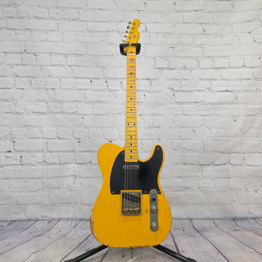 Nash Guitars T52 6 String Electric Guitar Butterscotch Blonde Heavy Aging