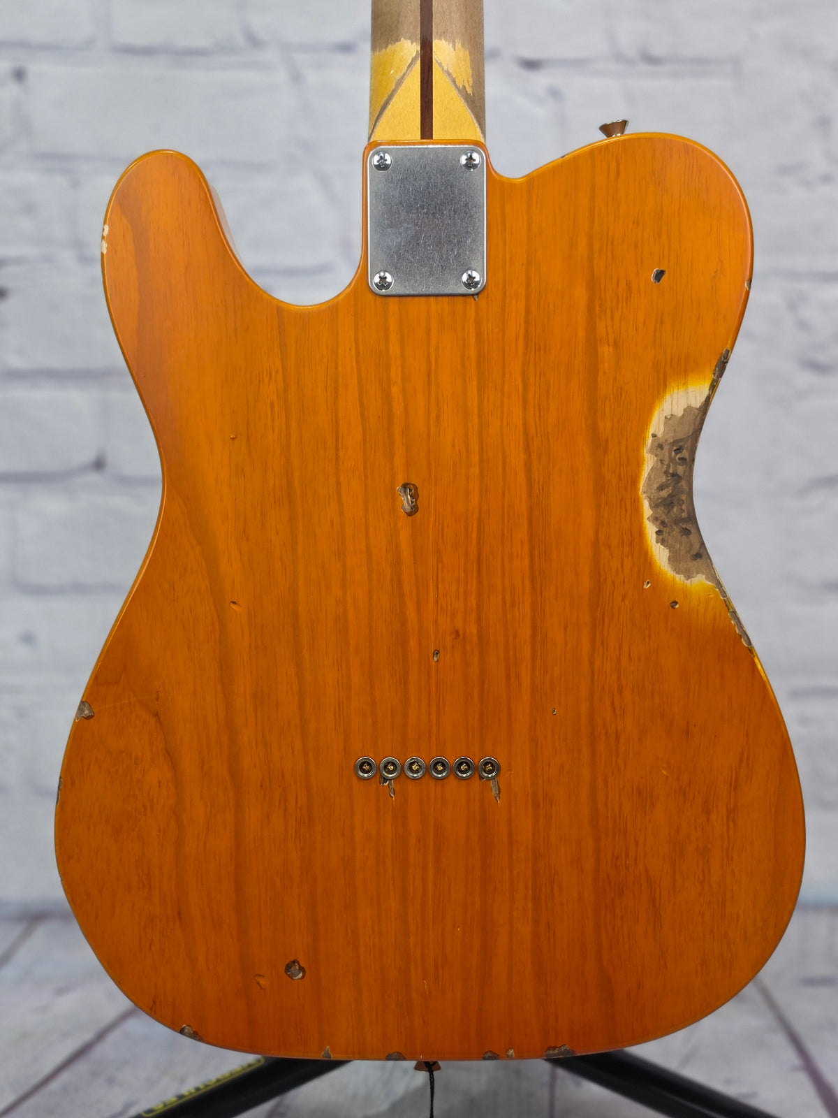 Nash Guitars T52 6 String Electric Guitar Vintage Amber Medium Aging