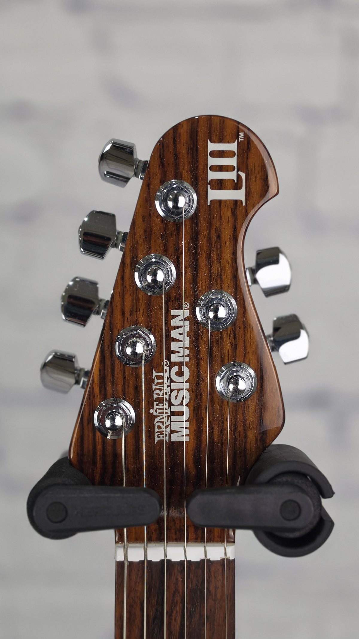 USED Ernie Ball Music Man EBMM Luke III HH 6 String Electric Guitar Gloss Black Rosewood Neck