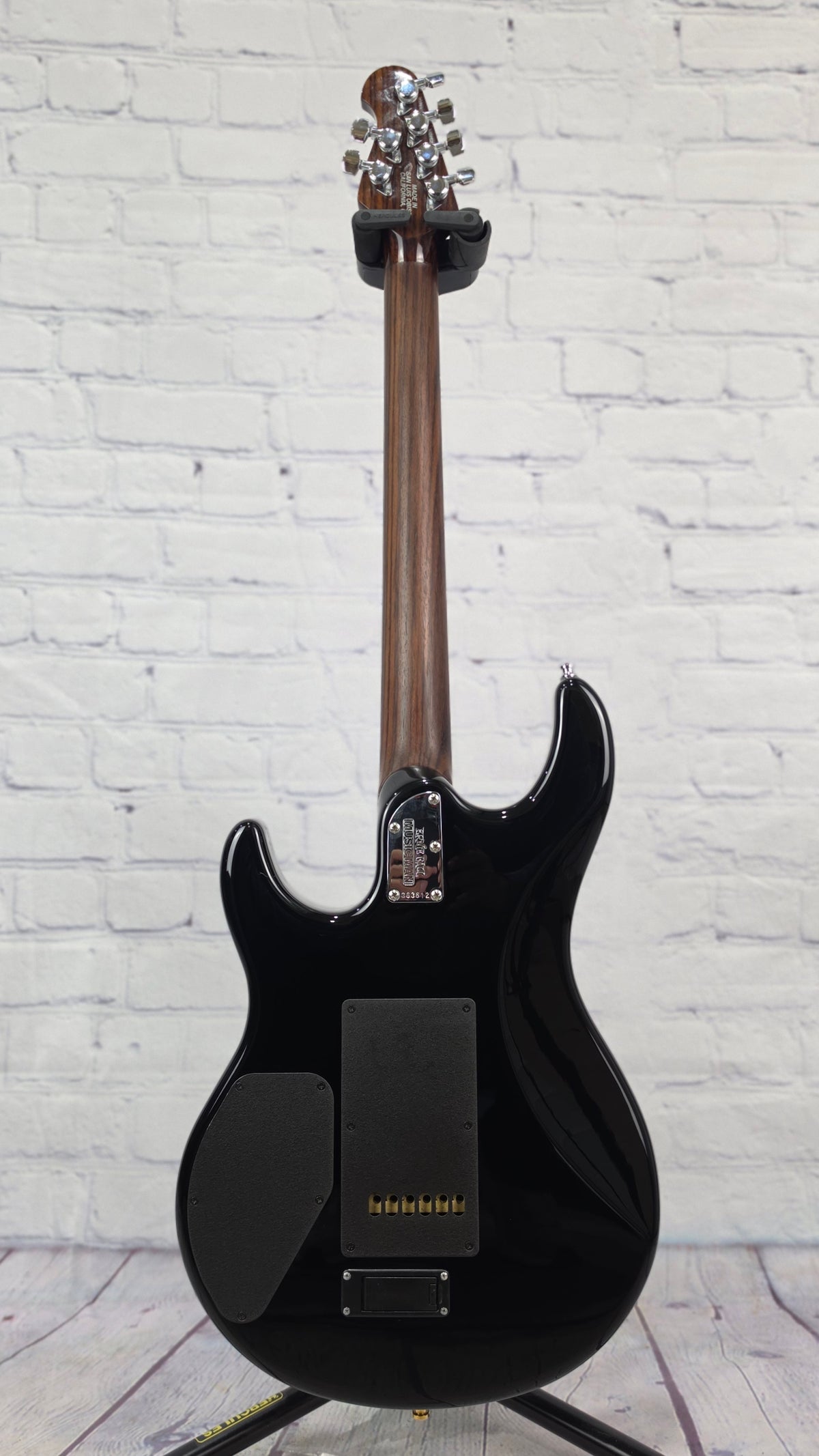 USED Ernie Ball Music Man EBMM Luke III HH 6 String Electric Guitar Gloss Black Rosewood Neck