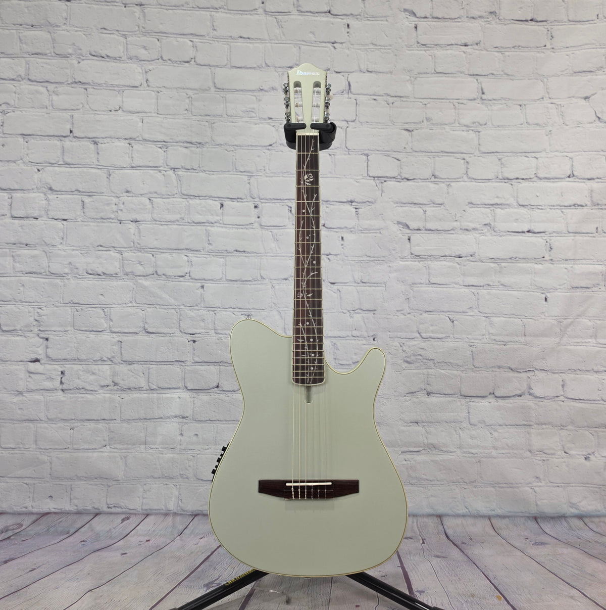 Ibanez TOD10N SMF Tim Henson Nylon String Acoustic Guitar Silver Metallic Flat