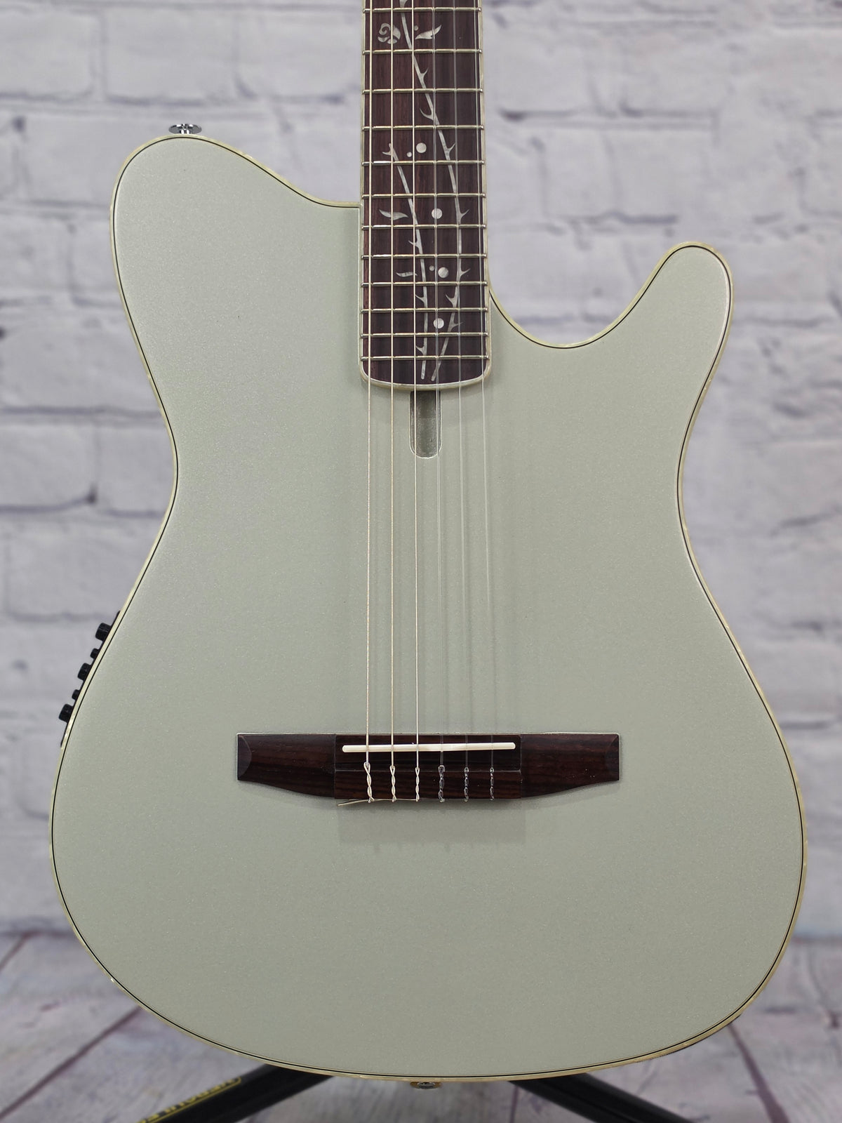Ibanez TOD10N SMF Tim Henson Nylon String Acoustic Guitar Silver Metallic Flat