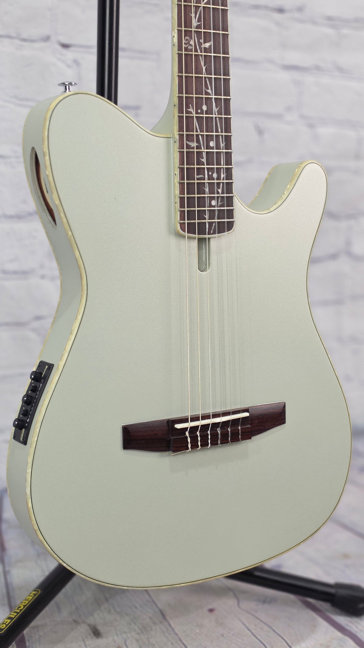 Ibanez TOD10N SMF Tim Henson Nylon String Acoustic Guitar Silver Metallic Flat