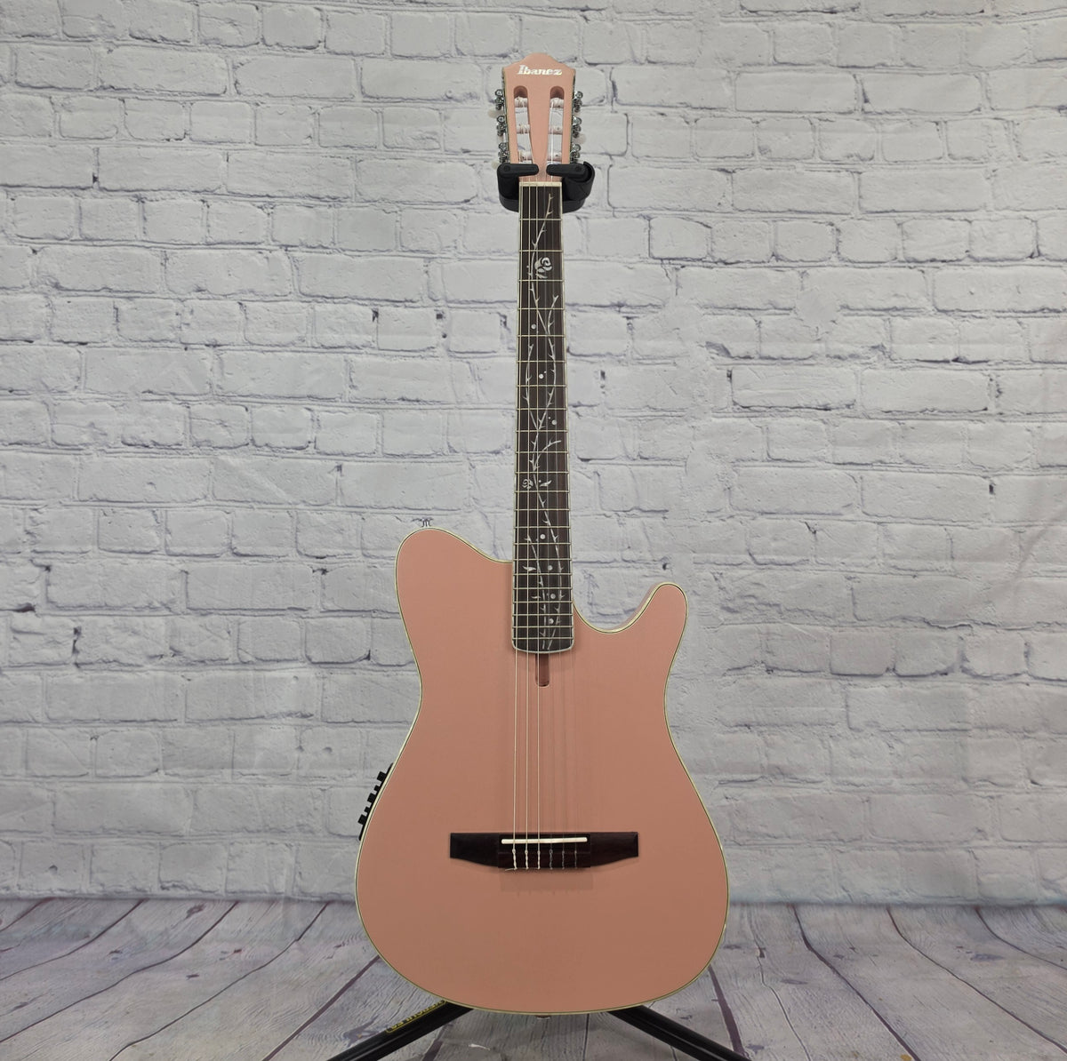 Ibanez TOD10N PAF Tim Henson Nylon String Acoustic Guitar Pearl Pink Flat