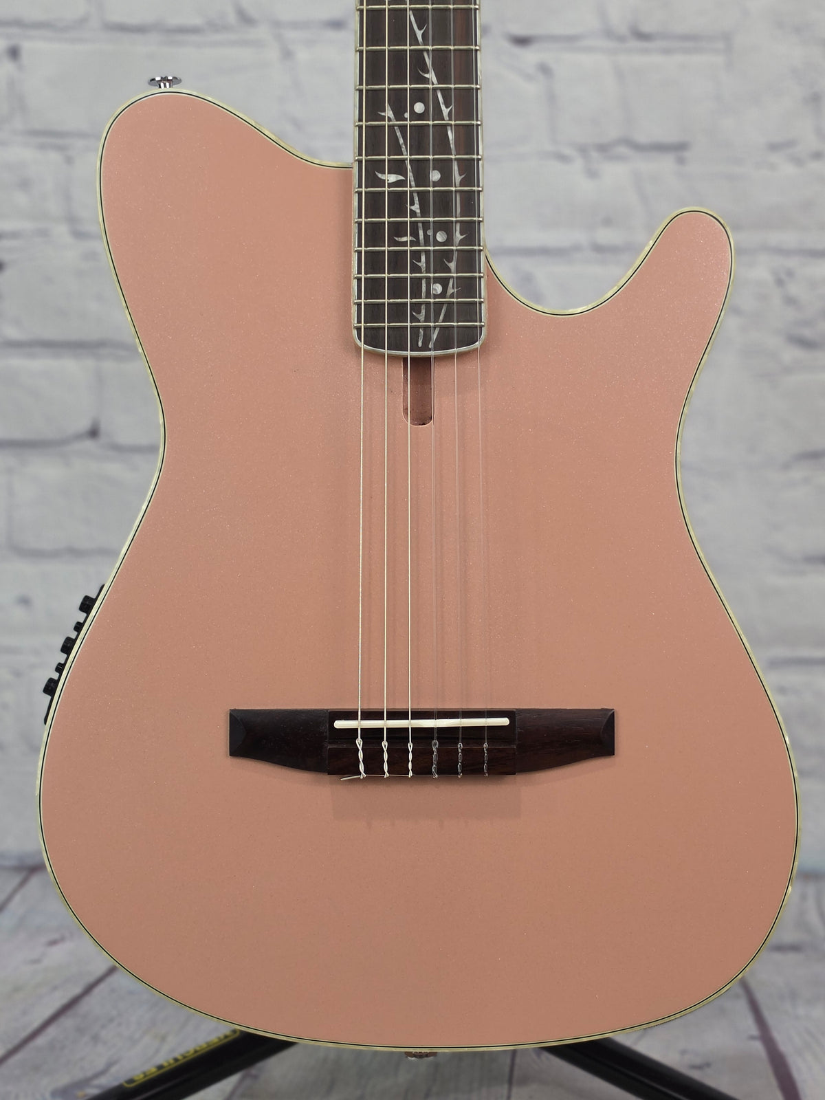 Ibanez TOD10N PAF Tim Henson Nylon String Acoustic Guitar Pearl Pink Flat