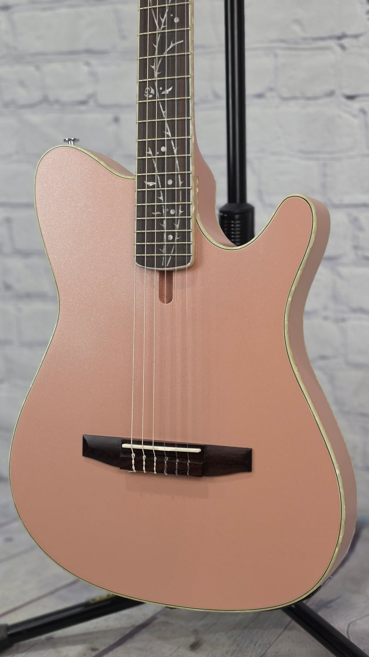 Ibanez TOD10N PAF Tim Henson Nylon String Acoustic Guitar Pearl Pink Flat
