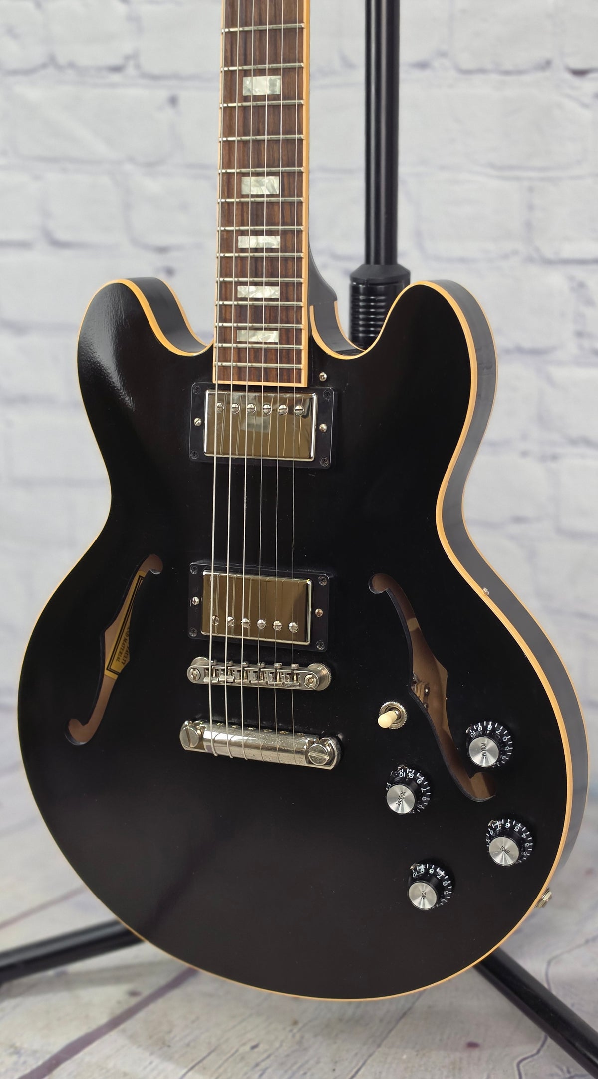 USED Gibson ES-339 Semi-Hollow 6 String Electric Guitar Trans Black 2019